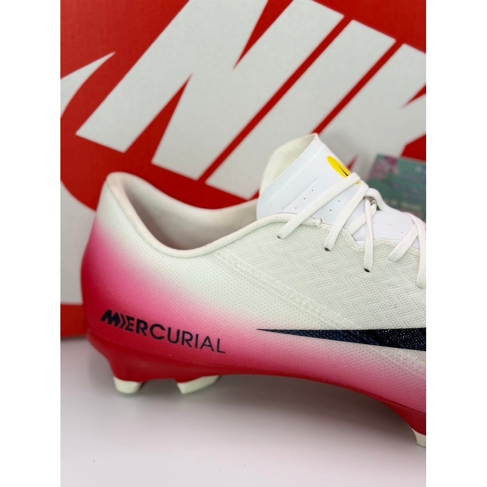 Nike Air Zoom Mercurial Vapor 15 Academy FG/MG Soccer Cleats White SZ 13 - Picture 3 of 10